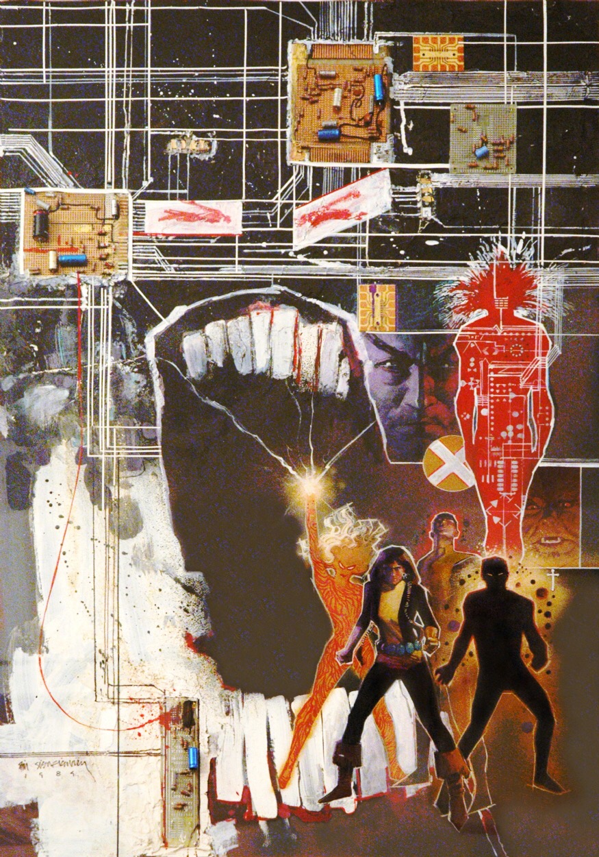 Bill Siekiewicz, poster représentant les nouveaux mutants